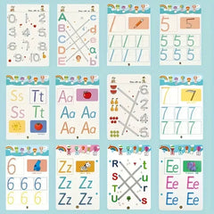 Page 32 Reusable Kids Writing Book - Erasable Practice Notebook for Ages 3-6 | Durable Learning Pad for Handwriting Training