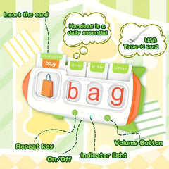 Revolutionizing Learning: The Innovative Product Flashcard Machine – English Spelling, Math & Music Early Education Toy with Sound Feedback – Rechargeable